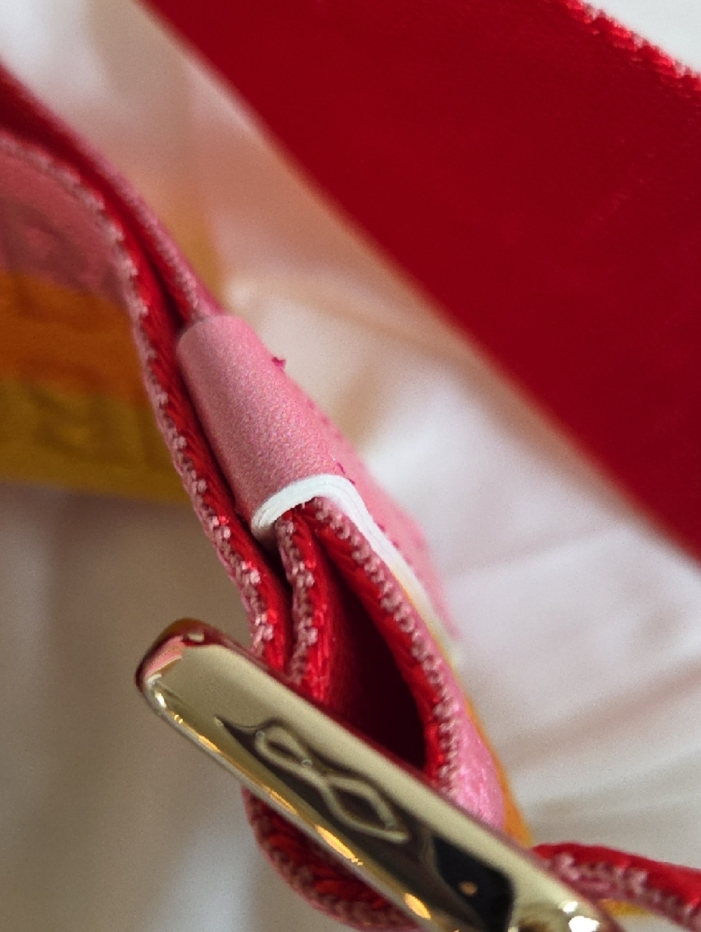 Christian Louboutin Loubila Sunset Degrade Pink & Yellow 2-Way Shoulder Bag NWT - Picture 12 of 13
